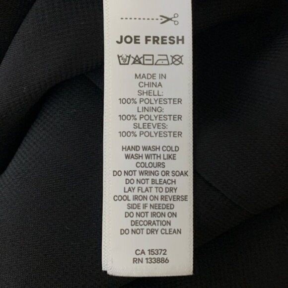 NWT Joe Fresh Black Sequin Sleeve Babydoll Dress - Picture 5 of 5